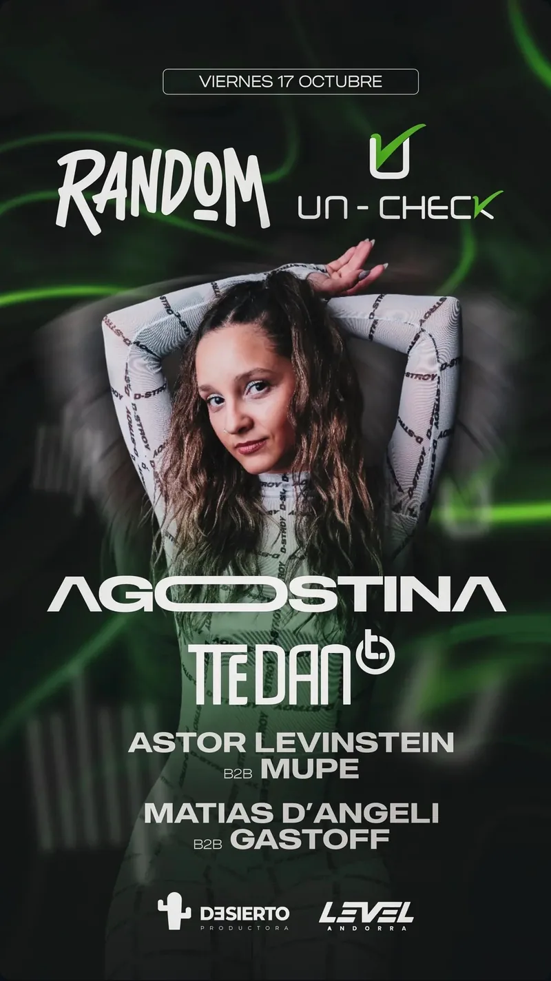 Flyer oficial de RANDOM #40 con Un Check