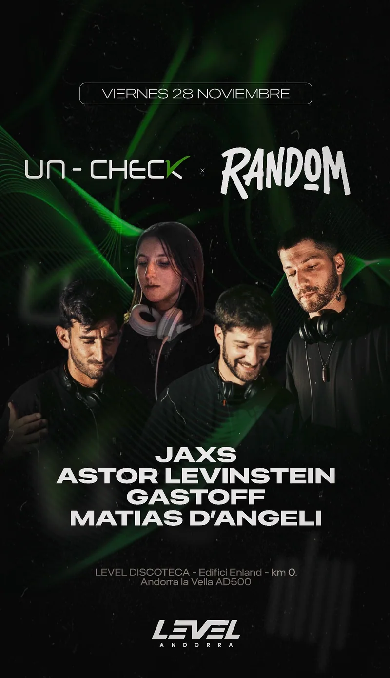 Flyer oficial de RANDOM #45 con Un Check