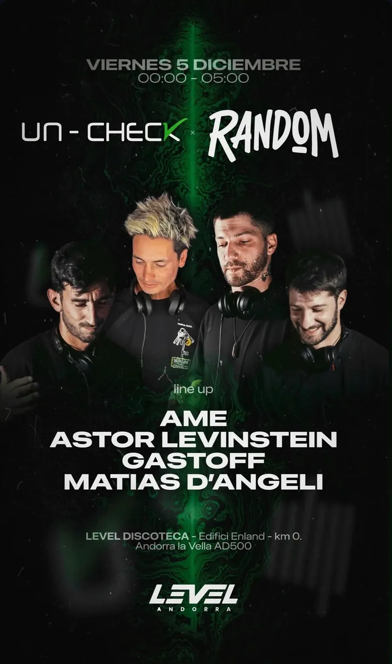 Flyer oficial de RANDOM #47 con Un Check