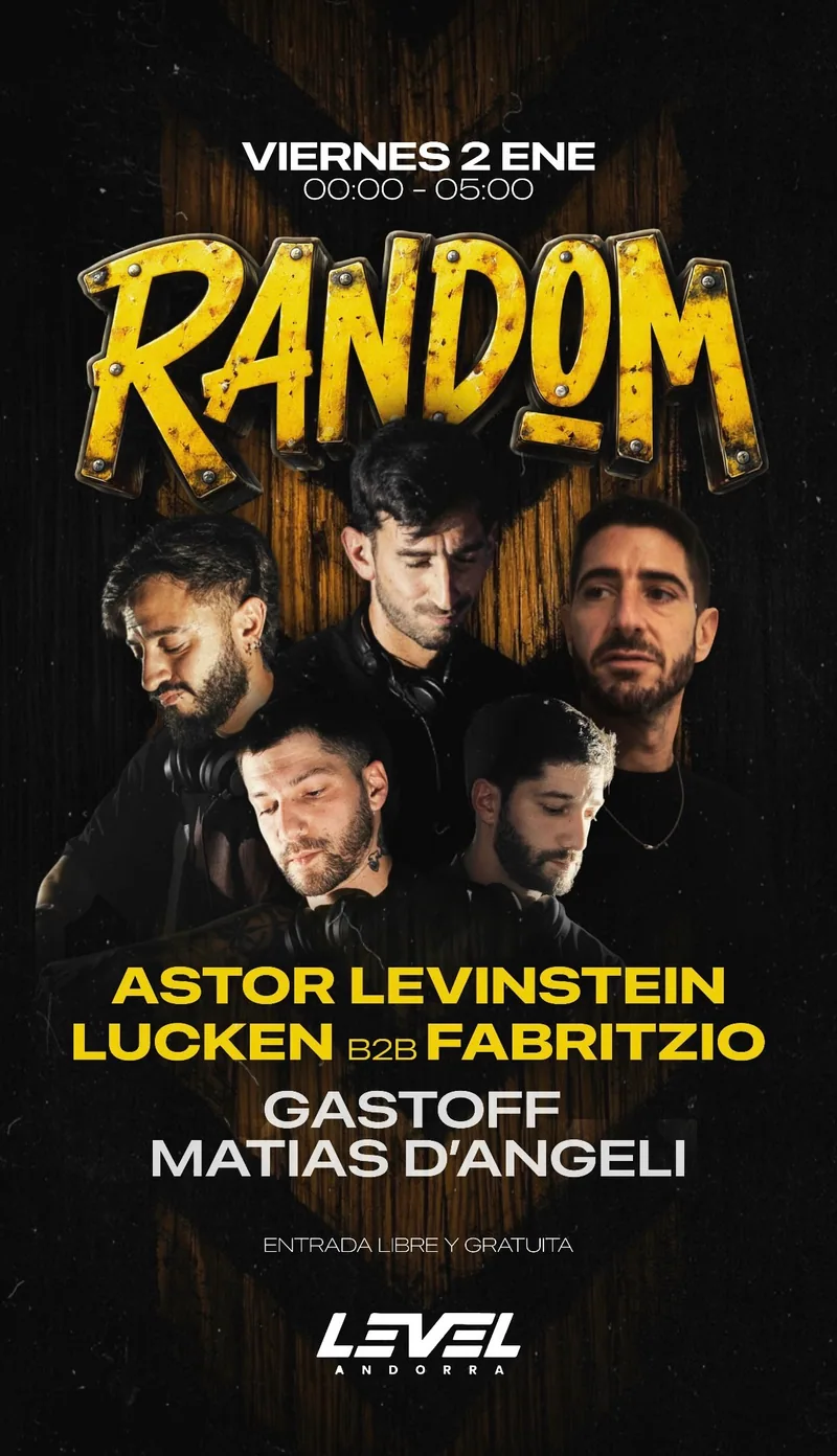 Flyer oficial de RANDOM #51, Industrial