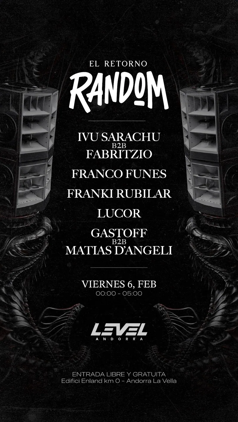 Flyer oficial de RANDOM #53, El Retorno