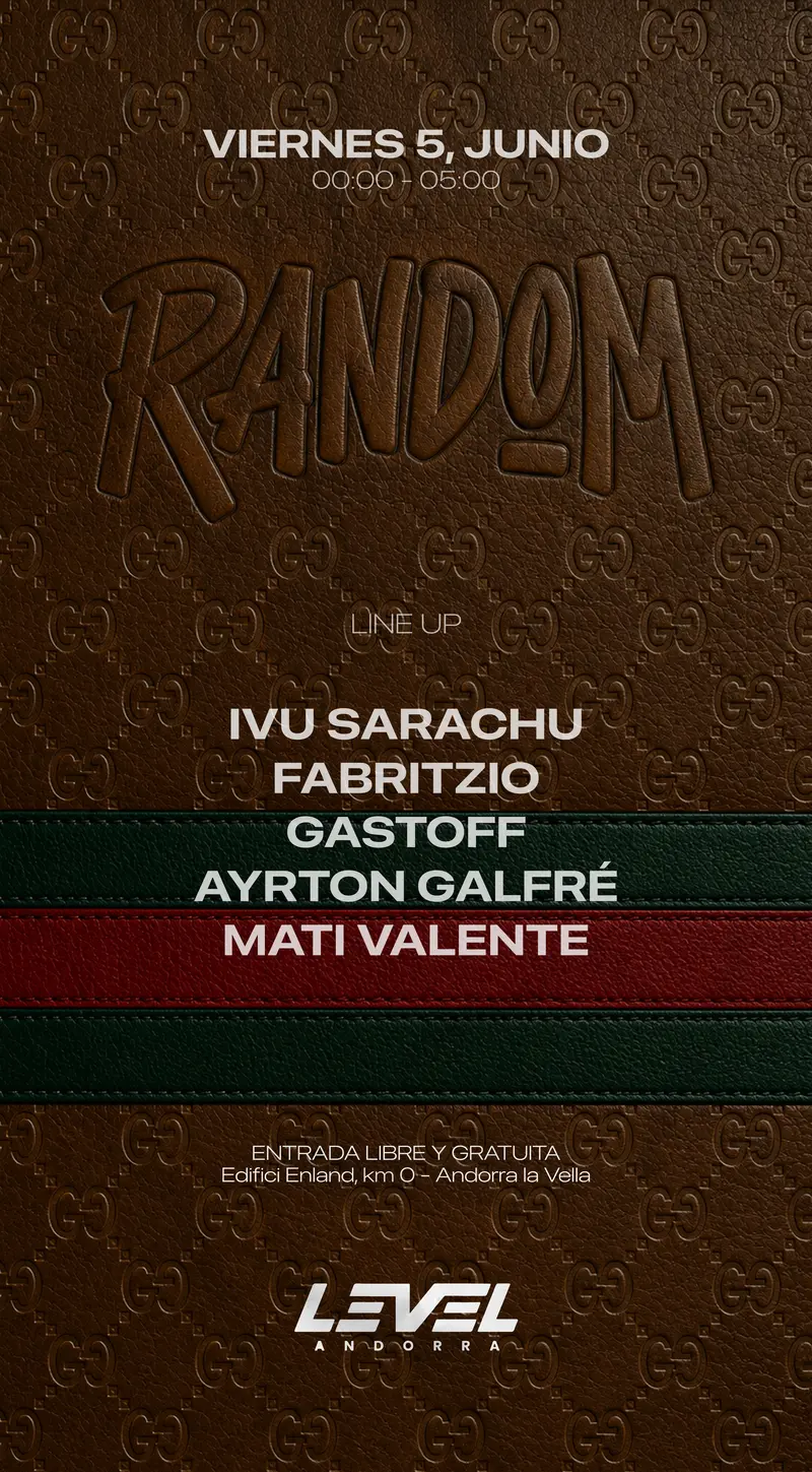 Flyer oficial de RANDOM #62