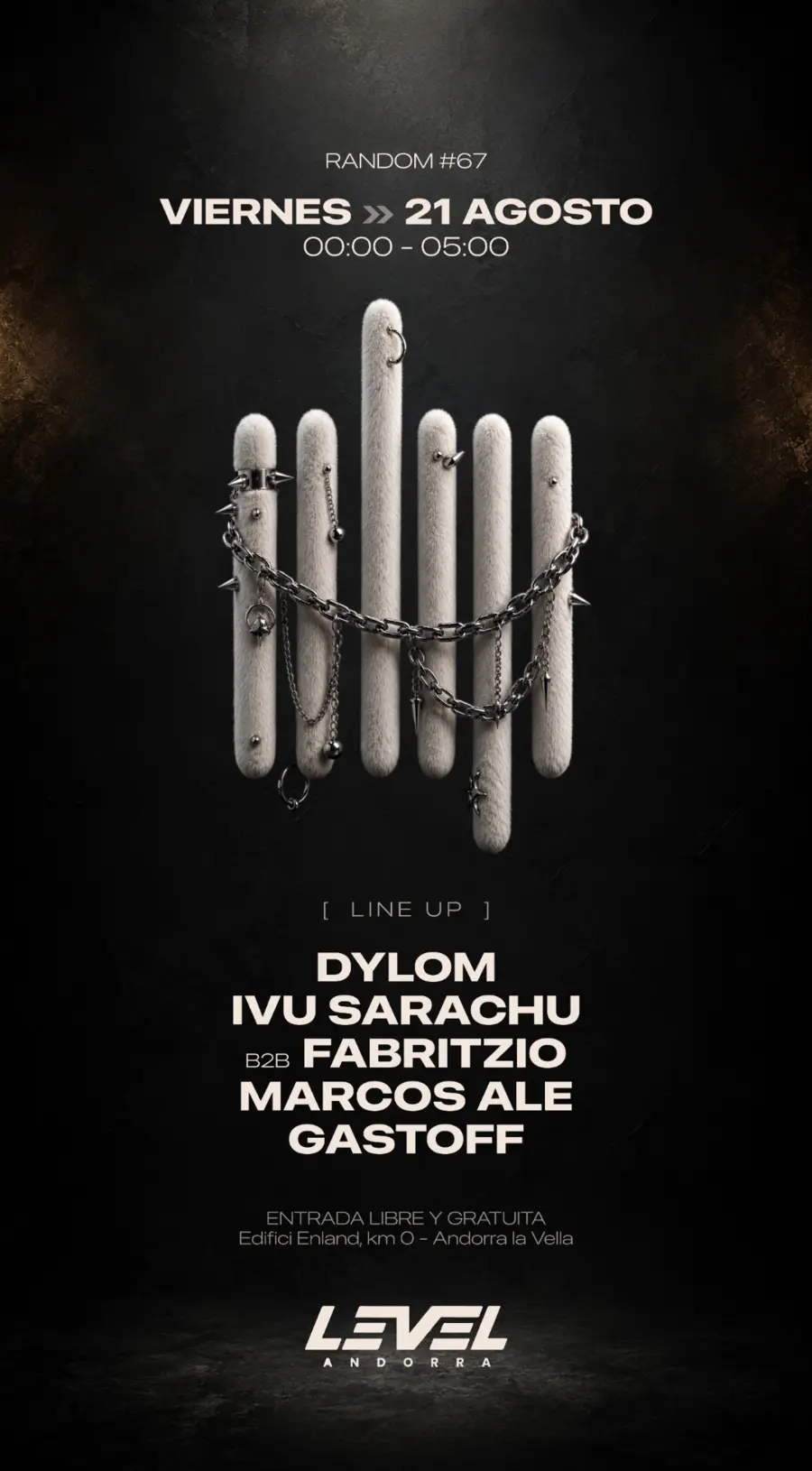 Flyer oficial de RANDOM #67