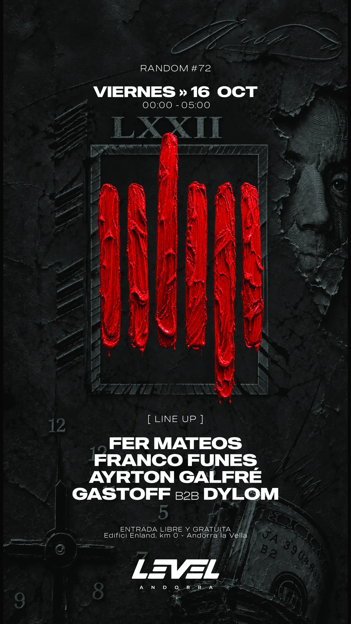 Flyer oficial de RANDOM #72, Blood